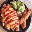 レストラン風オムライスプレート