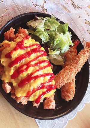 レストラン風オムライスプレート-レシピのメイン写真