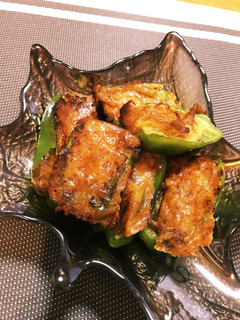 ピーマンツナ詰め♡香ばしチーズカレー風味-レシピのメイン写真