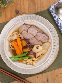 やわらか豚肉とたっぷり根菜のスープ煮-レシピのメイン写真