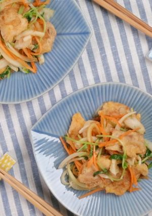 鶏肉とシャキシャキ野菜のさっぱり甘酢和え-レシピのメイン写真