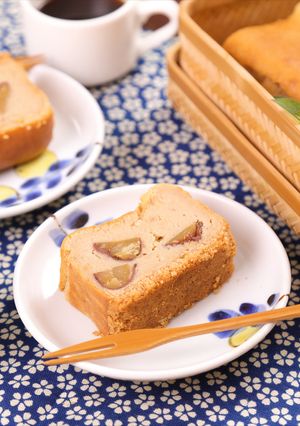 栗の渋皮煮in濃厚♡マロンチーズケーキ-レシピのメイン写真