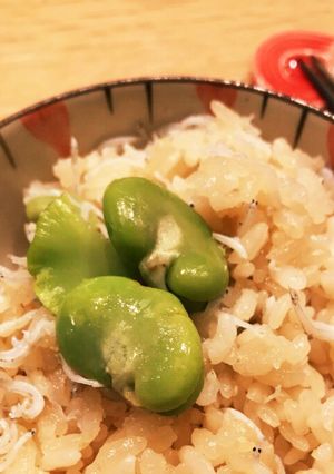 そら豆のしらすおこわ-レシピのメイン写真