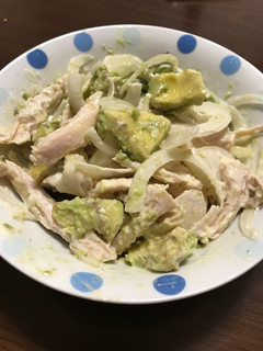 簡単!アボカドとサラダチキンのマヨ和え-レシピのメイン写真