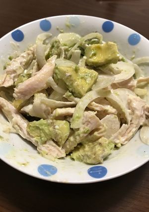 簡単！アボカドとサラダチキンのマヨ和え-レシピのメイン写真