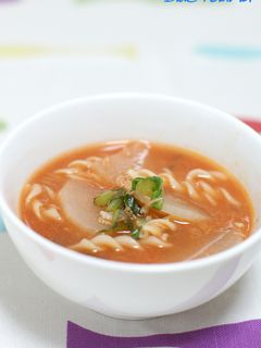 大根とツナの♪マカロニトマトスープ♪-レシピのメイン写真