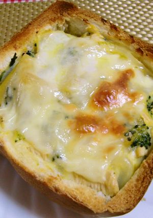 ★美味しい*食パンdeチーズグラタン*♪-レシピのメイン写真