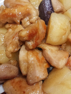 なすとじゃがいもと鶏肉の照り焼き-レシピのメイン写真