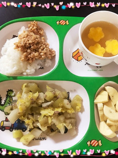 後期☆ナスの煮付け離乳食-レシピのメイン写真