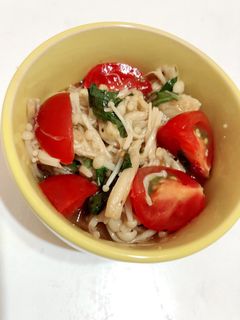 えのきとプチトマトポン酢和え-レシピのメイン写真