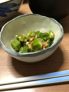 夏バテ予防☆超簡単♫オクラのおかか和え-レシピのメイン写真