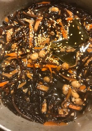 調味料一切なし 濃厚出汁のひじきの煮物-レシピのメイン写真
