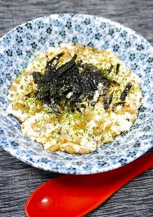 LDL対策！豆腐納豆☆たっぷりあおさ-レシピのメイン写真