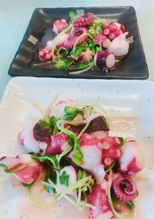 タコと貝割れ大根のにんにく炒め-レシピのメイン写真
