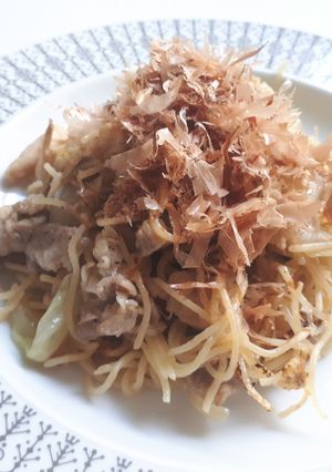 パスタで作る和風中華焼きそば-レシピのメイン写真