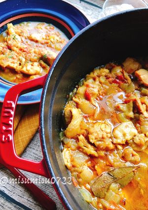 詰めて煮るだけ！簡単無水チキンカレー-レシピのメイン写真