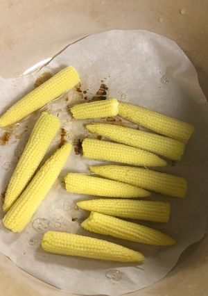 バーミキュラで簡単 ベビーコーン蒸し焼き-レシピのメイン写真