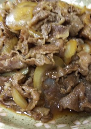 簡単絶品・牛肉と玉葱の甘辛生姜焼き-レシピのメイン写真