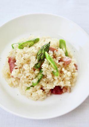 簡単混ぜご飯【アスパラベーコンごはん】-レシピのメイン写真