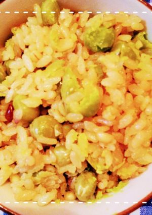 炊飯器で簡単!えんどう豆ごはん-レシピのメイン写真