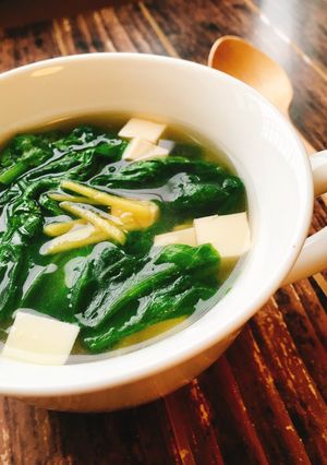 簡単☆たっぷりレタスと豆腐のスープ-レシピのメイン写真