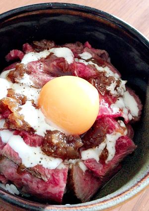 おうちで簡単！ローストビーフ丼-レシピのメイン写真