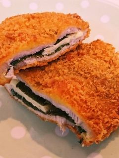 簡単*梅しそチーズとんかつ♪-レシピのメイン写真