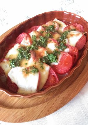 トマトとスライスチーズのカプレーゼ-レシピのメイン写真