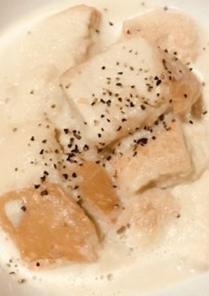 母親の介護食・嚥下食に麺つゆ豆乳食パン粥-レシピのメイン写真