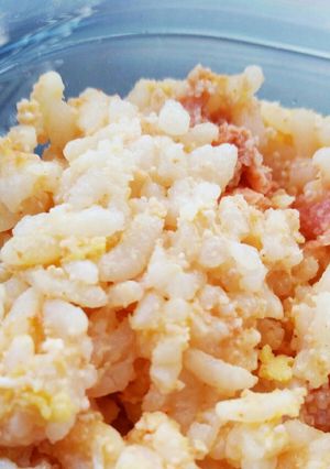 明太子焼き飯(ほめられ酢入)-レシピのメイン写真