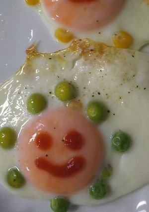 わたし流お日さま目玉焼き-レシピのメイン写真