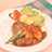 夏野菜ラタトゥイユ豆腐ハンバーグプレート