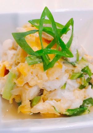鶏と豆腐のニラとじ-レシピのメイン写真