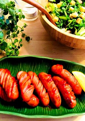 お弁当に♪ウインナータバスコケチャップ味-レシピのメイン写真