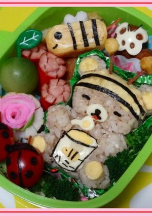 リラックマ 蜂 キャラ弁 春 遠足-レシピのメイン写真