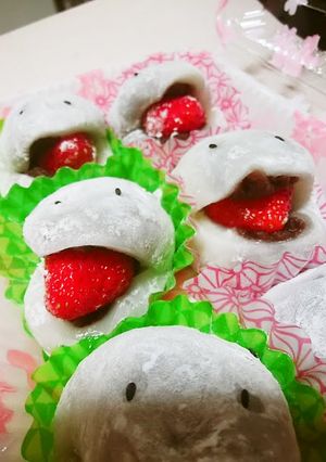 レンジでいちご大福-レシピのメイン写真
