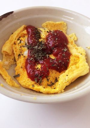 3分でできる！レンジで簡単オムレツ✨-レシピのメイン写真