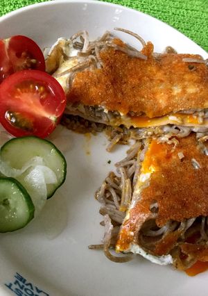 残った蕎麦でガレットもどき＊覚え書き-レシピのメイン写真