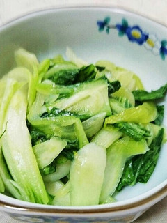 チンゲン菜の中華風レンジ蒸し-レシピのメイン写真