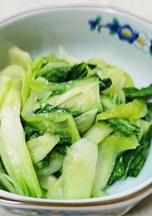 チンゲン菜の中華風レンジ蒸し-レシピのメイン写真
