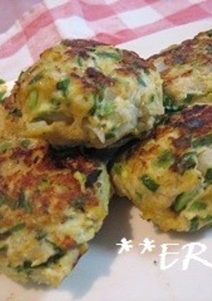鶏ひき肉でにらつくね~カレー風味~♪♪-レシピのメイン写真