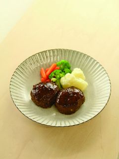 照り焼きごぼうハンバーグ-レシピのメイン写真