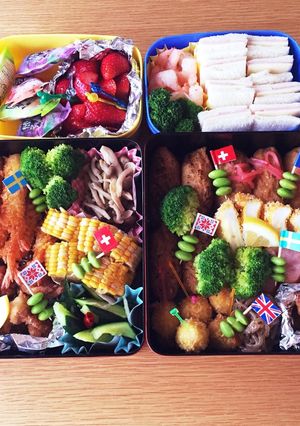 2018 運動会 お弁当 寒い日スープ付-レシピのメイン写真
