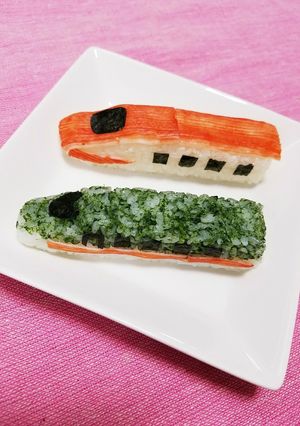 新幹線☆キャラ弁☆はやぶさ☆こまち☆弁当-レシピのメイン写真