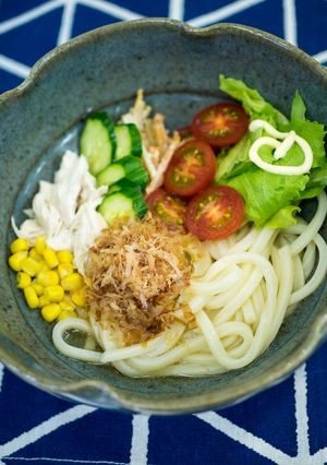サラダうどん-レシピのメイン写真