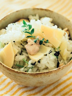 鶏肉と筍の薬味たっぷり土鍋炊き込みご飯-レシピのメイン写真