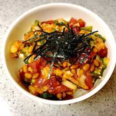 我が家で大人気・簡単マグロのネバネバ丼-レシピのメイン写真