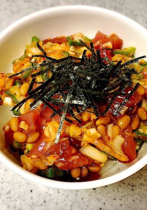 我が家で大人気・簡単マグロのネバネバ丼-レシピのメイン写真