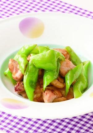 甘長唐辛子と鶏肉の炒め物-レシピのメイン写真