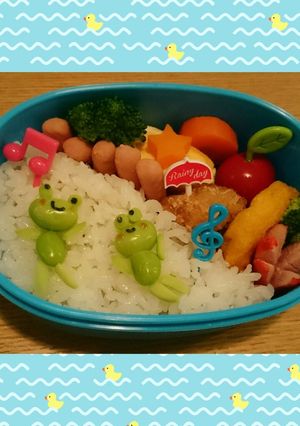 カエルさんのキャラ弁❤-レシピのメイン写真